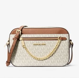 *NWT* MICHAEL KORS Jet Set Large Logo Crossbody Bag